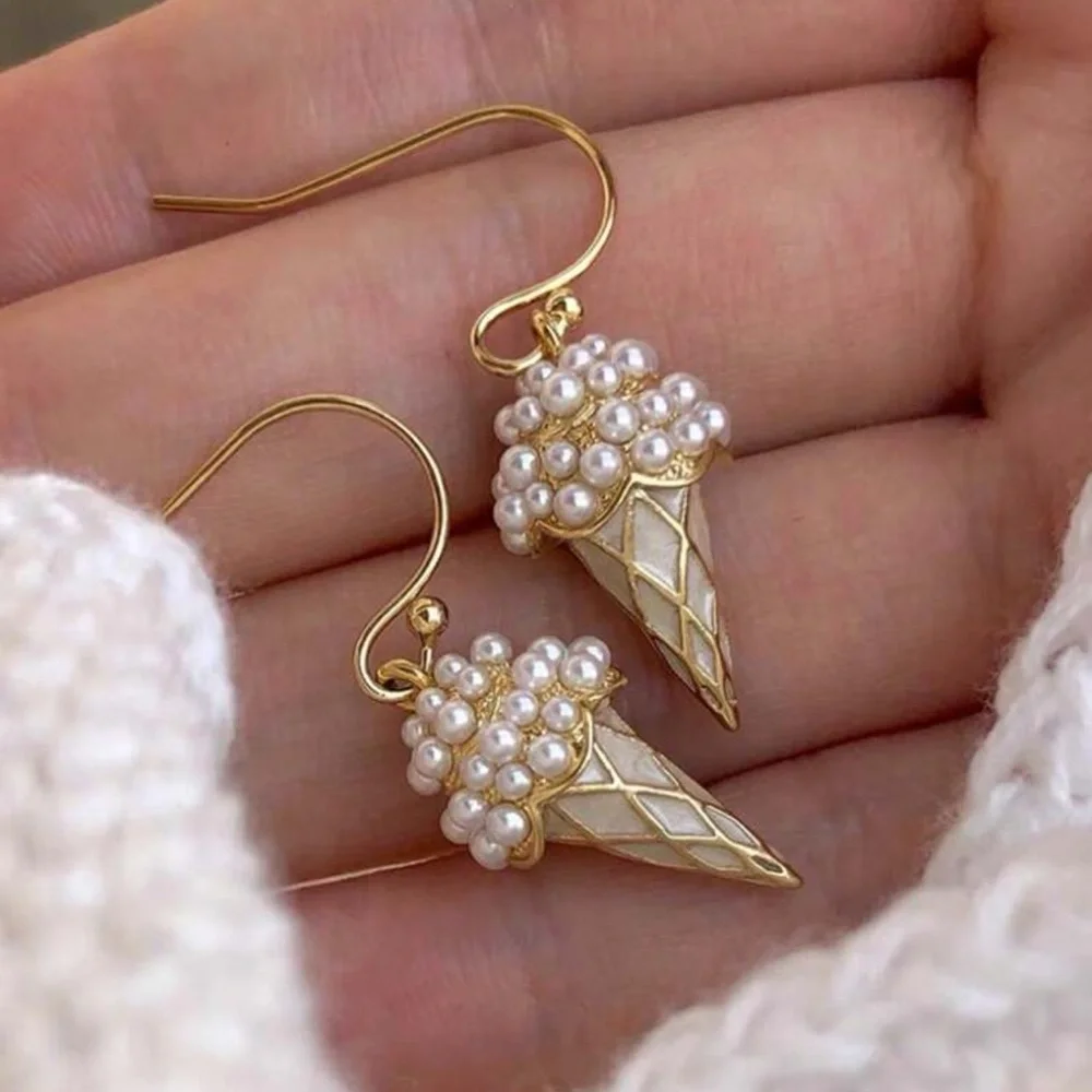 🍦 Ice Cream Cone Earrings 🍦 - Picture 2 of 5